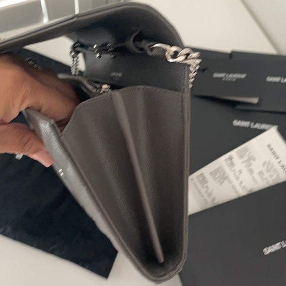 ❌SOLD❌YSL Large Grain de Poudre Wallet on Chain - Picture 12 of 12